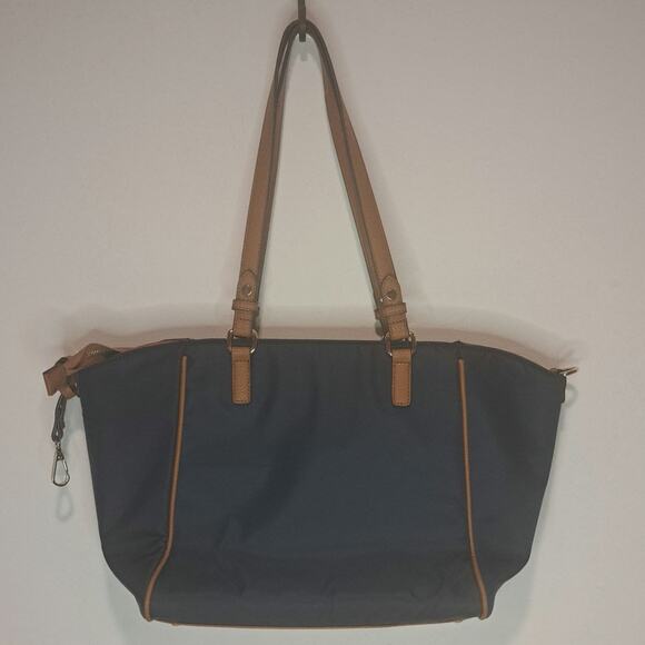 G.H. Bass and Co. Nylon Navy Tote Shoulder Bag - Picture 2 of 7